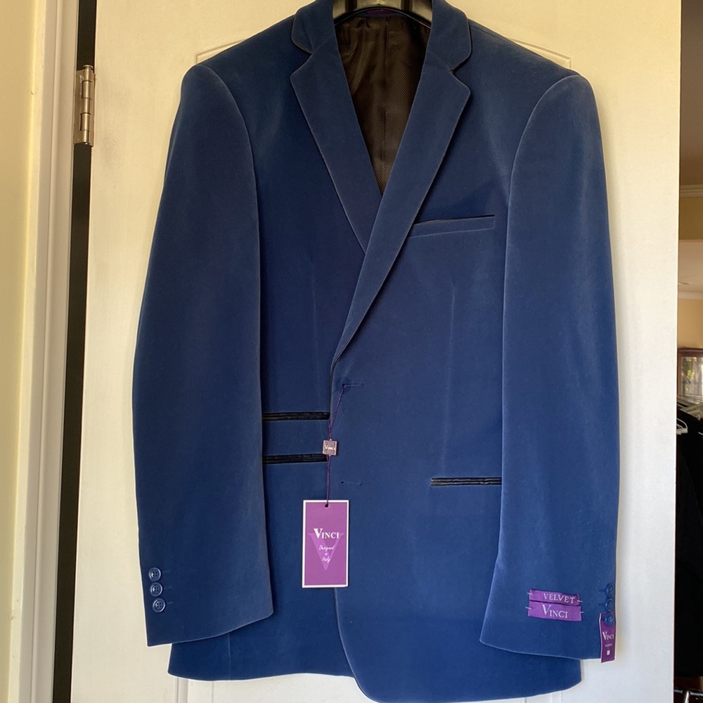 NWT Blue Velvet Vinci Men's Dinner Jacket